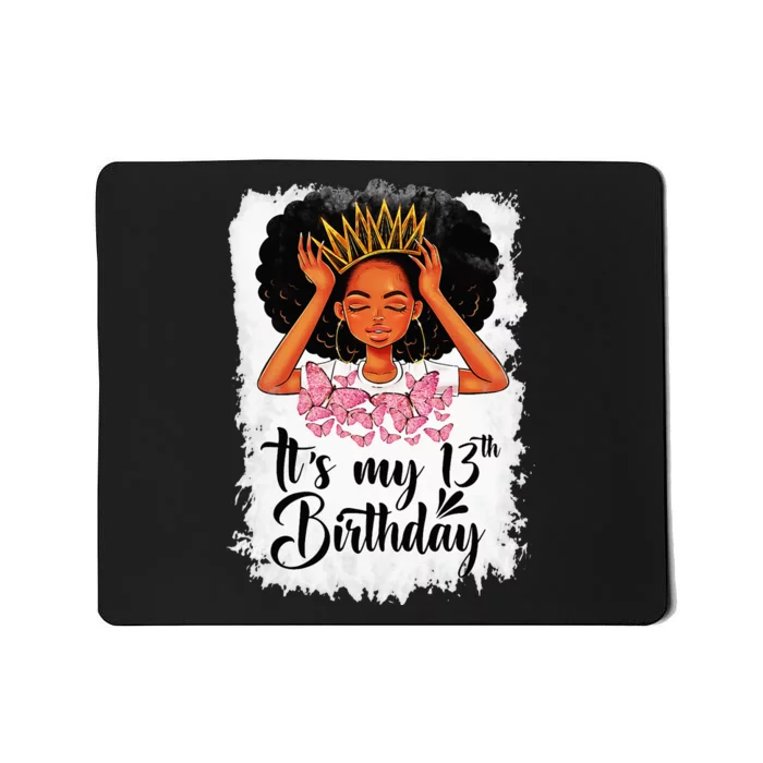 13 Year Old Gift Women Teenager Its My 13th Birthday Mousepad