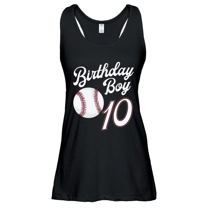 10 Years Old Baseball Themed 10th Birthday Party Sports Ladies Essential Flowy Tank