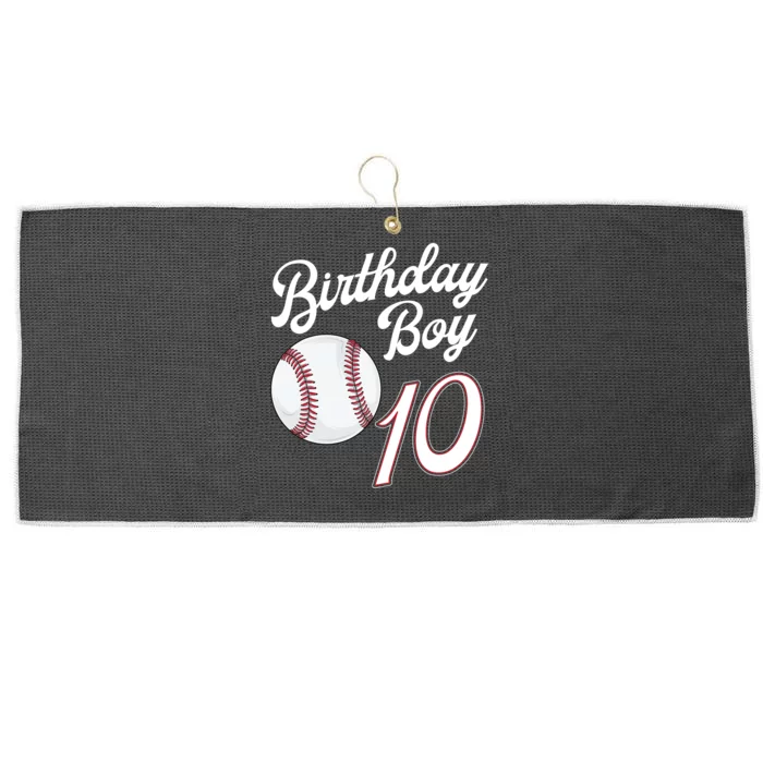 10 Years Old Baseball Themed 10th Birthday Party Sports Large Microfiber Waffle Golf Towel