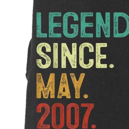 16 Years Old Legend Since May 2007 16th Birthday Doggie 3-End Fleece Hoodie