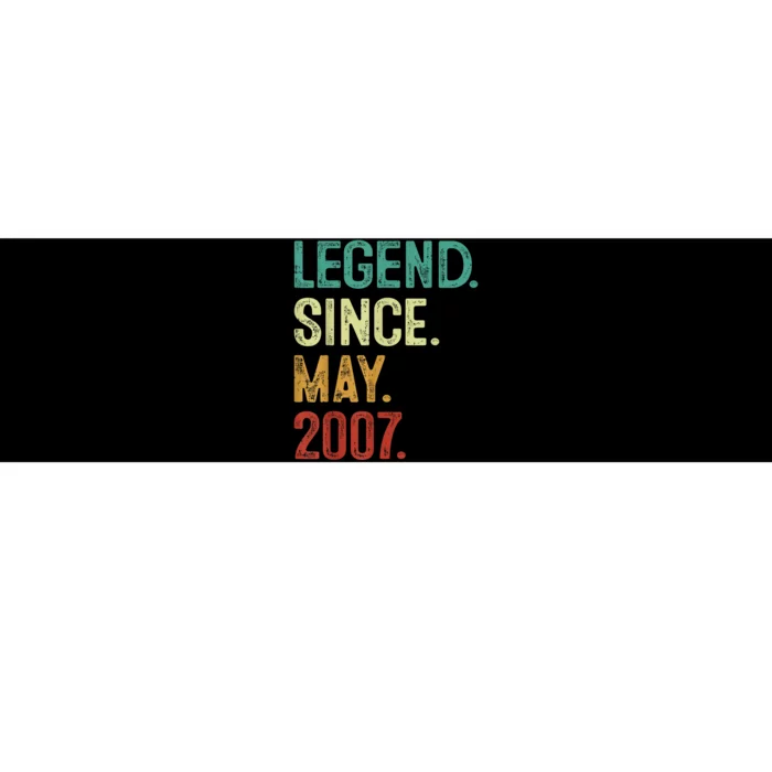 16 Years Old Legend Since May 2007 16th Birthday Bumper Sticker