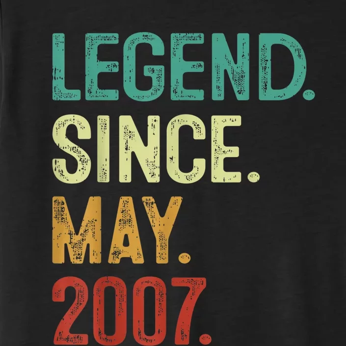 16 Years Old Legend Since May 2007 16th Birthday ChromaSoft Performance T-Shirt