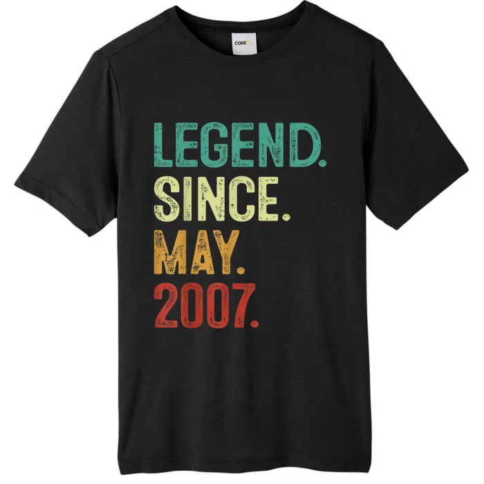 16 Years Old Legend Since May 2007 16th Birthday ChromaSoft Performance T-Shirt