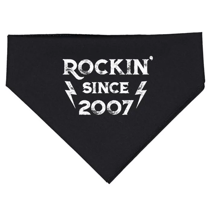 16 Year Old: Classic Rock 2007 16th Birthday USA-Made Doggie Bandana