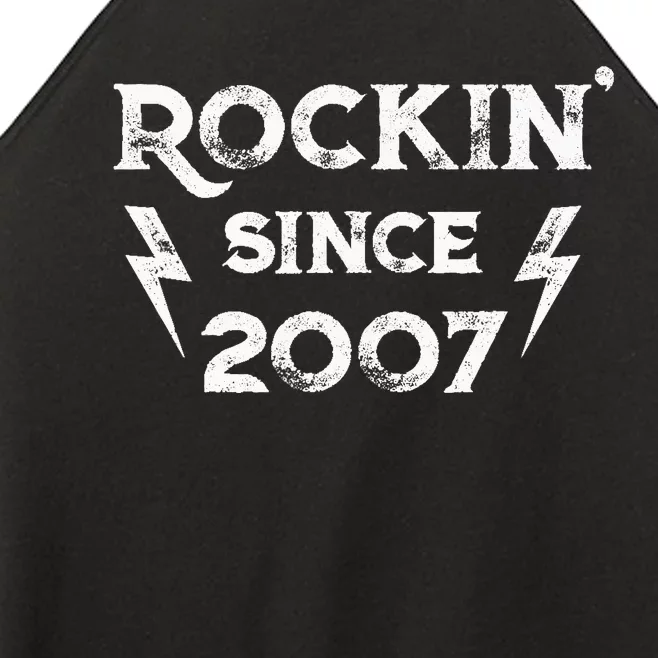 16 Year Old: Classic Rock 2007 16th Birthday Women’s Perfect Tri Rocker Tank