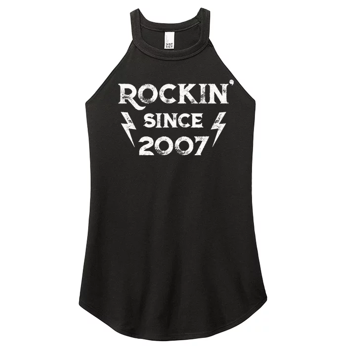 16 Year Old: Classic Rock 2007 16th Birthday Women’s Perfect Tri Rocker Tank