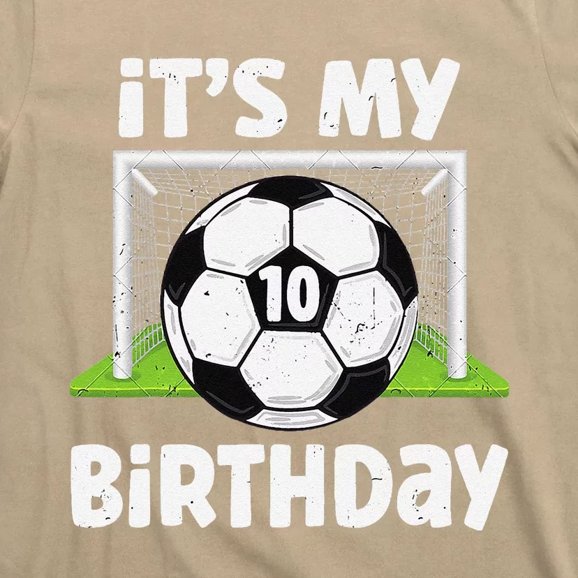 10 Years Old Soccer 10th Birthday Player Bday Party T-Shirt