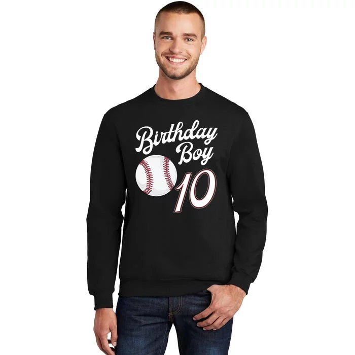 10 Years Old Baseball Themed 10th Birthday Party Sports Sweatshirt