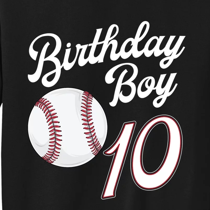 10 Years Old Baseball Themed 10th Birthday Party Sports Sweatshirt