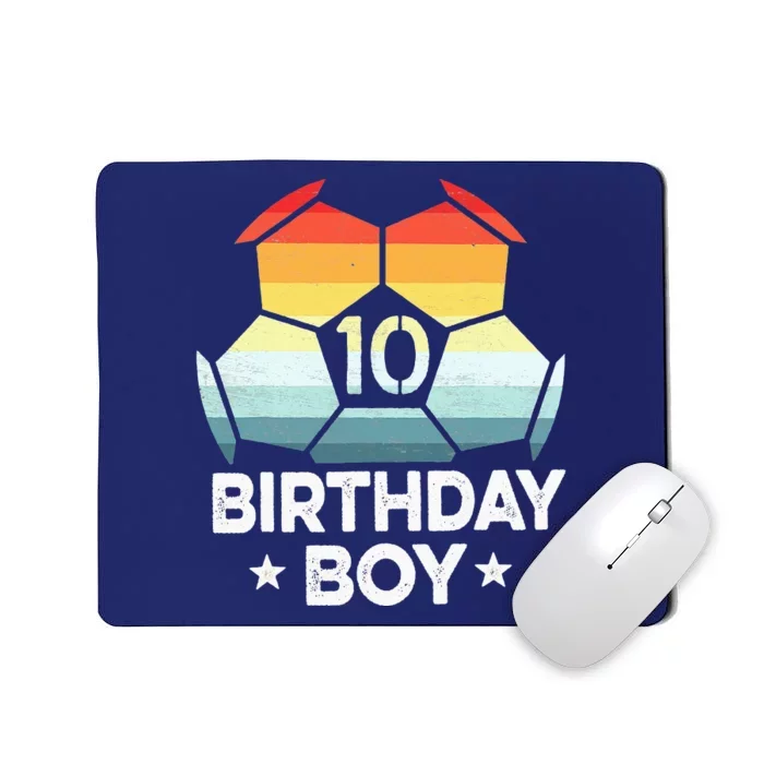 10 Year Old Soccer Player Gifts 10th Birthday Mousepad