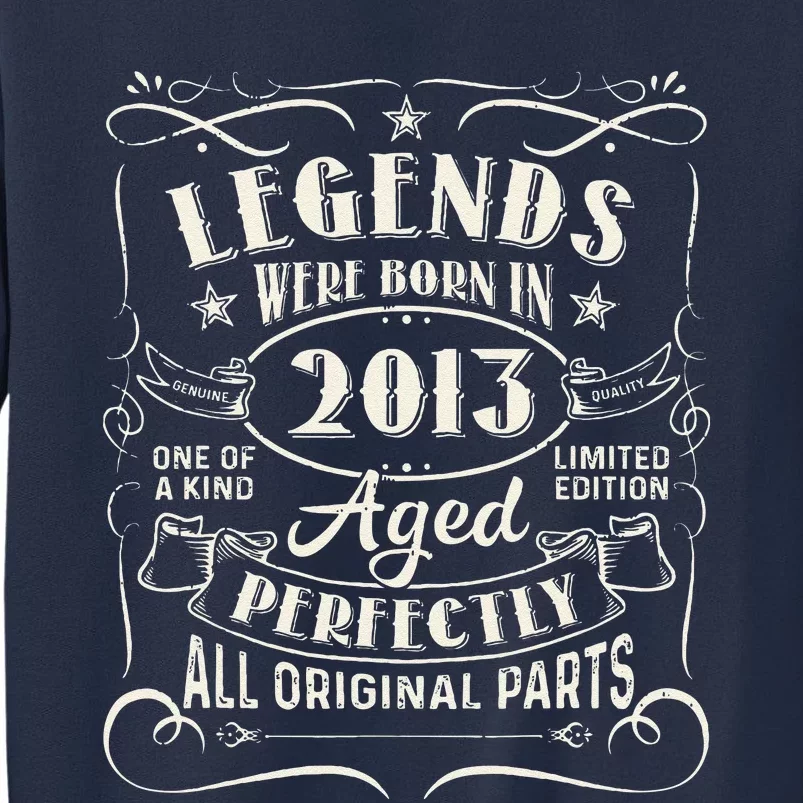 10 Years Old Gifts Legends Were Born In 2013 10th Birthday Sweatshirt