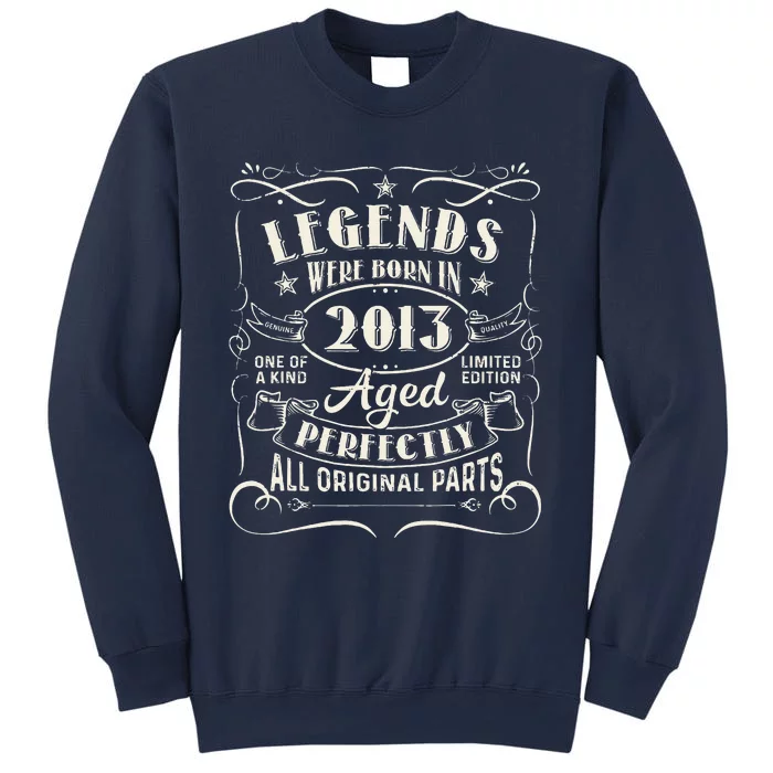 10 Years Old Gifts Legends Were Born In 2013 10th Birthday Sweatshirt