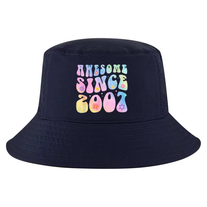 16 Year Old Awesome Since 2007 Tie Dye Flowers 16th Birthday Cool Comfort Performance Bucket Hat