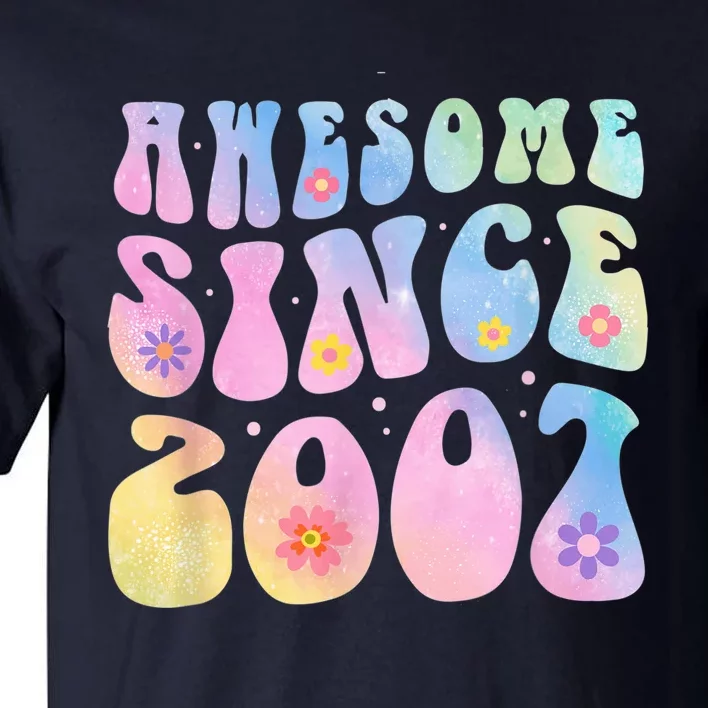 16 Year Old Awesome Since 2007 Tie Dye Flowers 16th Birthday Tall T-Shirt