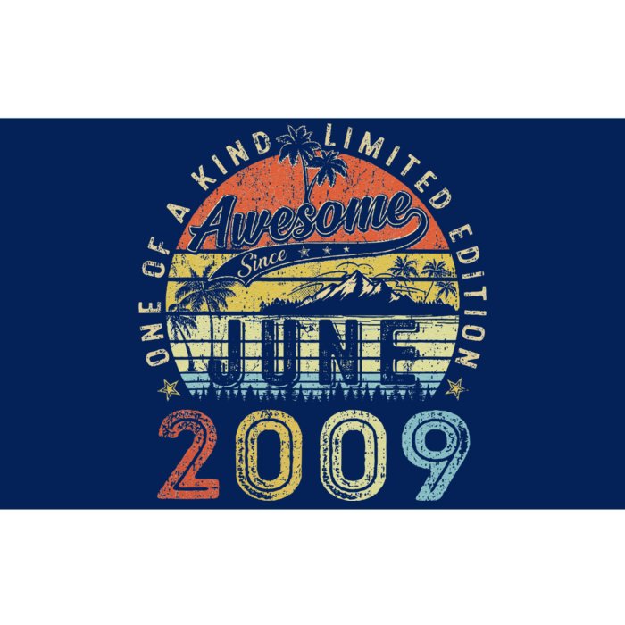 14 Year Old Awesome Since June 2009 14th Birthday Bumper Sticker