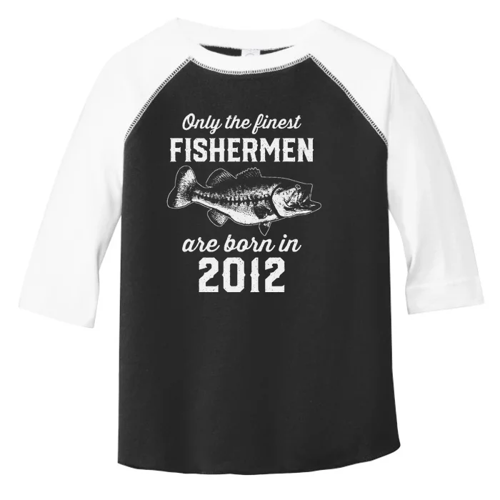 11 Year Old Fisherman Fishing 2012 11th Birthday Toddler Fine Jersey T-Shirt