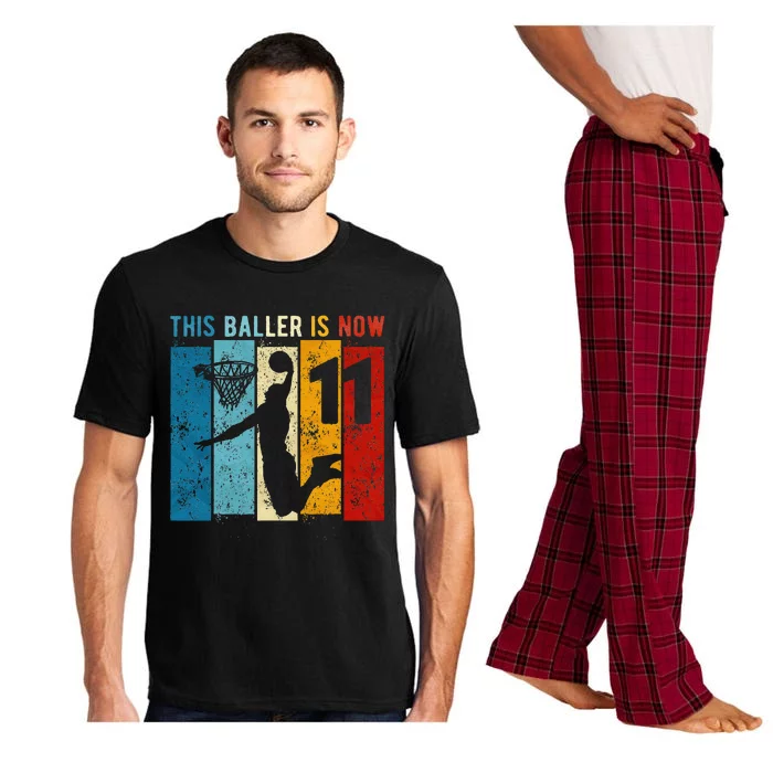 11 Year Old Basketball 11th Birthday Boy Pajama Set