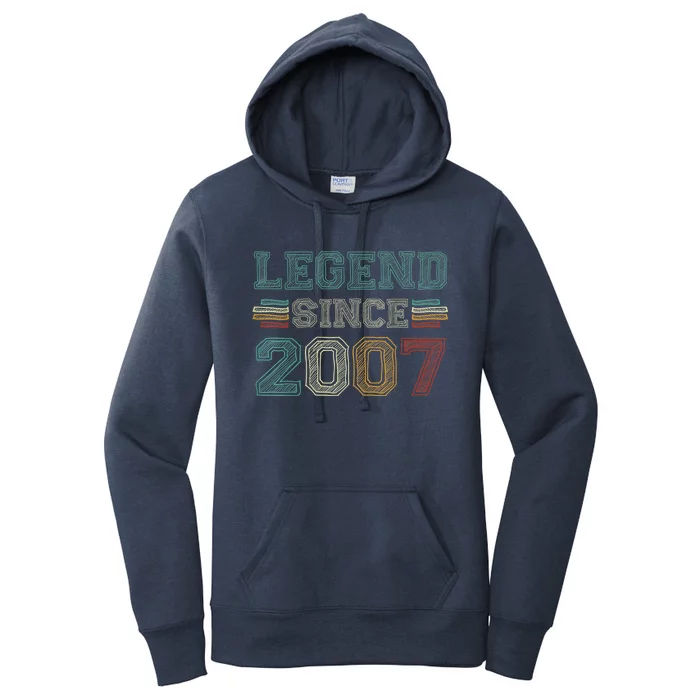 16 Years Old Legend Since 2007 16th Birthday Women's Pullover Hoodie