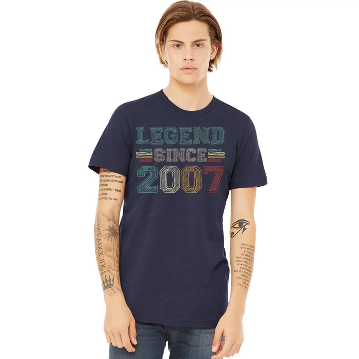 16 Years Old Legend Since 2007 16th Birthday Premium T-Shirt