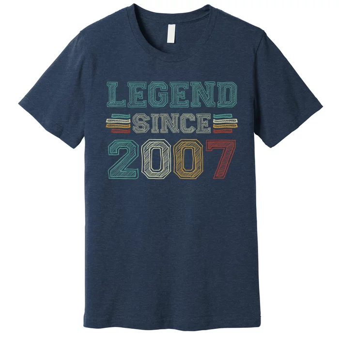 16 Years Old Legend Since 2007 16th Birthday Premium T-Shirt