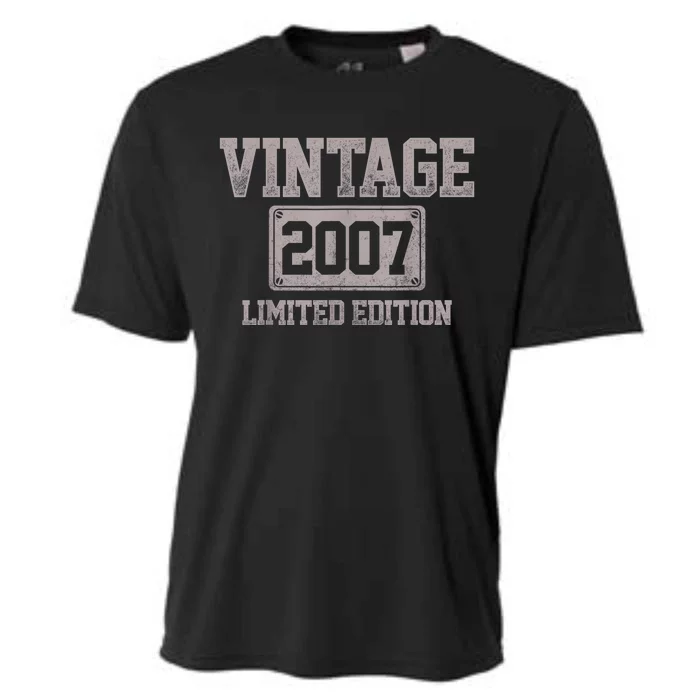 16 Years Old Vintage 2007 Limited Edition 16th Birthday Cooling Performance Crew T-Shirt