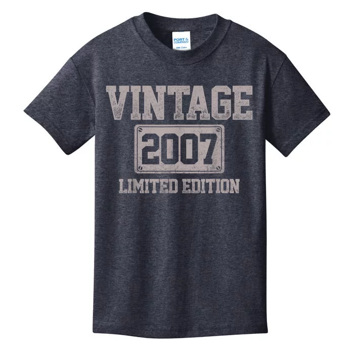 16 Years Old Vintage 2007 Limited Edition 16th Birthday Kids T-Shirt