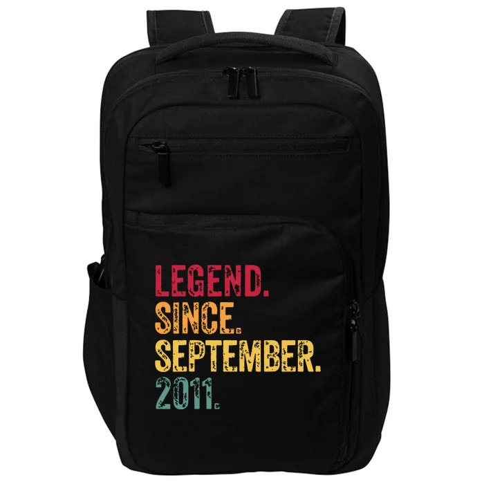 11 Years Old Legend Since September 2011 11th Birthday Gift Impact Tech Backpack