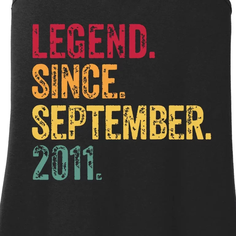 11 Years Old Legend Since September 2011 11th Birthday Gift Ladies Essential Tank