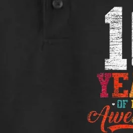 10 Years Of Being Awesome Gifts 10 Years Old 10th Birthday Dry Zone Grid Performance Polo