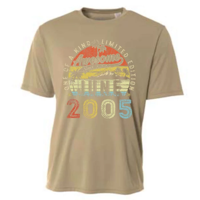 18 Year Old Awesome Since June 2005 18th Birthday Cooling Performance Crew T-Shirt