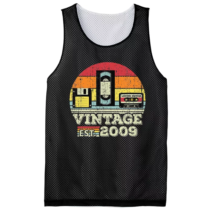 14 Year Old Vintage 2009 14th Birthday Gifts Forss Mesh Reversible Basketball Jersey Tank