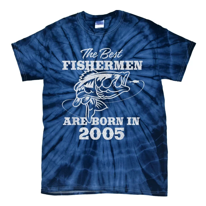 18 Year Old Fisherman: Fishing 2005 18th Birthday Tie-Dye T-Shirt