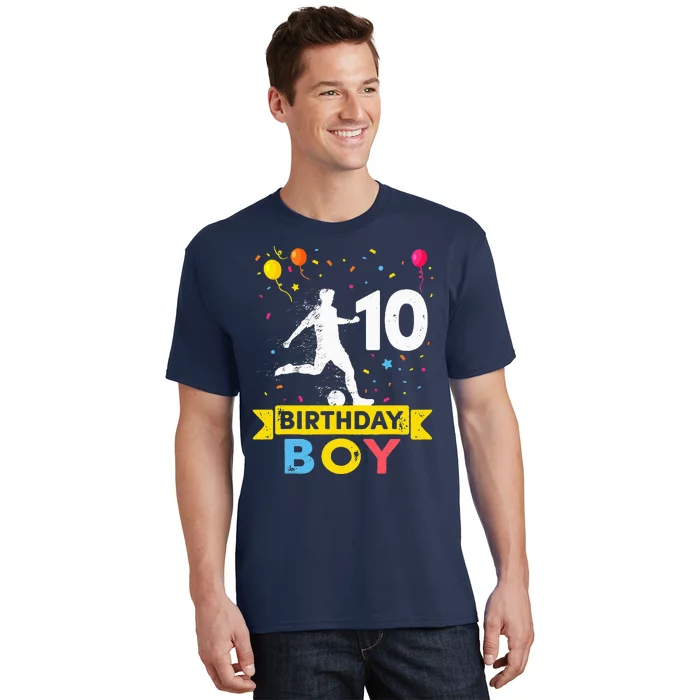 10 Year Old Birthday Soccer 10th Birthday T-Shirt