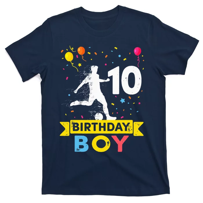 10 Year Old Birthday Soccer 10th Birthday T-Shirt