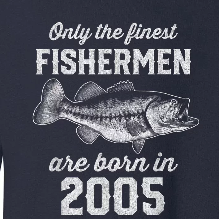 18 Year Old Fisherman: Fishing 2005 18th Birthday Toddler Sweatshirt