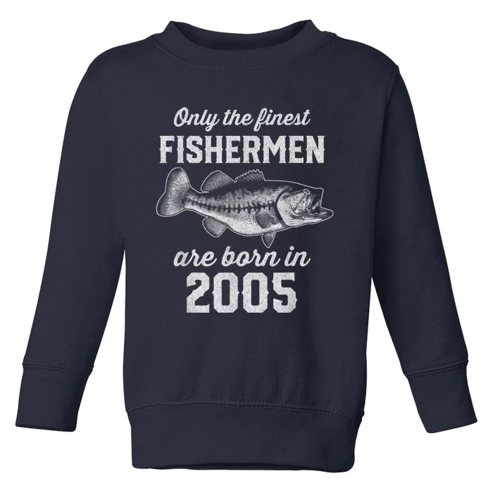 18 Year Old Fisherman: Fishing 2005 18th Birthday Toddler Sweatshirt