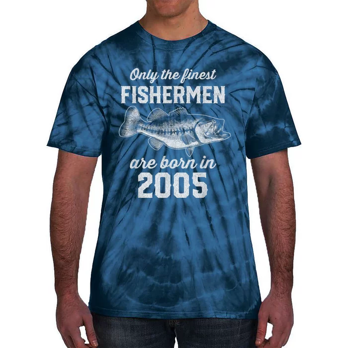 18 Year Old Fisherman: Fishing 2005 18th Birthday Tie-Dye T-Shirt