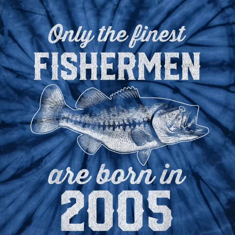 18 Year Old Fisherman: Fishing 2005 18th Birthday Tie-Dye T-Shirt