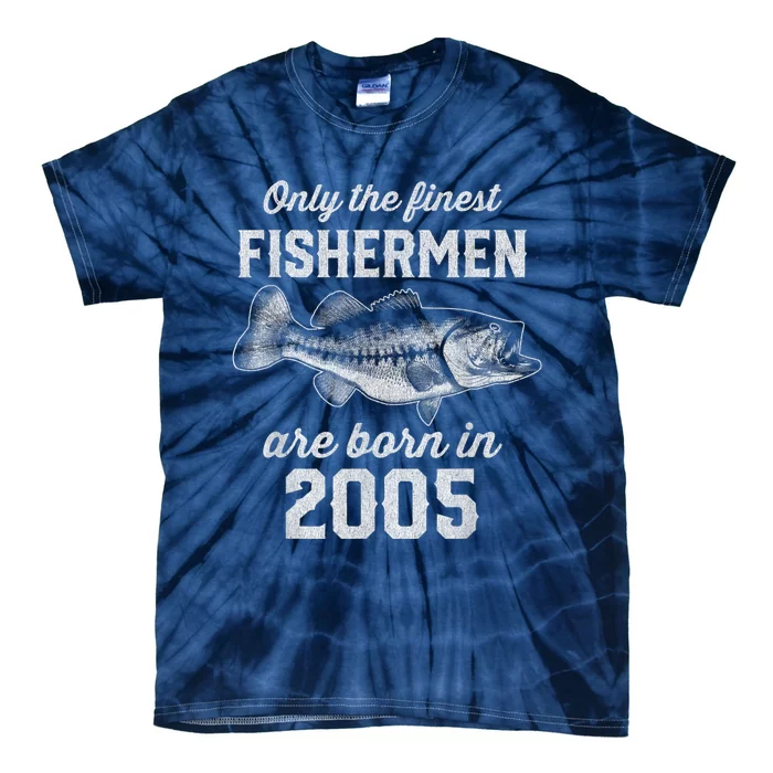 18 Year Old Fisherman: Fishing 2005 18th Birthday Tie-Dye T-Shirt