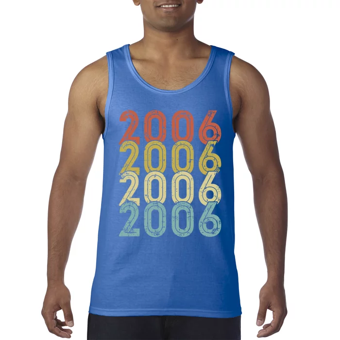 17 Year Old Birthday Vintage 2006 17th Birthday Meaningful Gift Tank Top