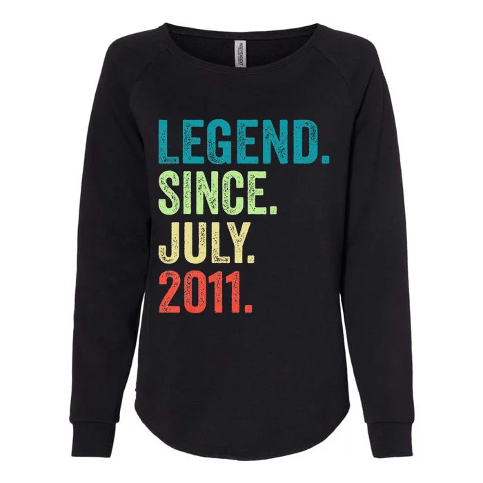 12 Years Old Vintage July 2011 Gifts 12th Birthday Womens California Wash Sweatshirt