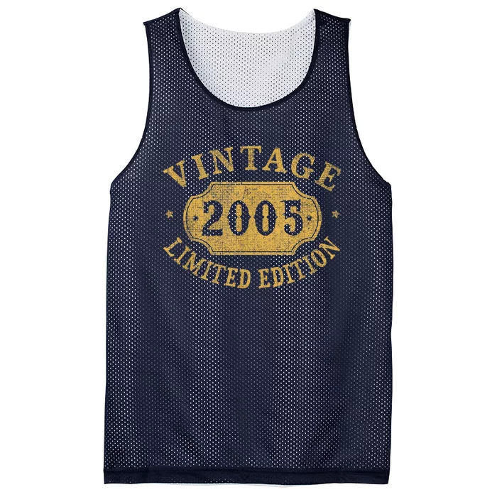 18 years old 18th Birthday Anniversary Best Limited 2005 Mesh Reversible Basketball Jersey Tank