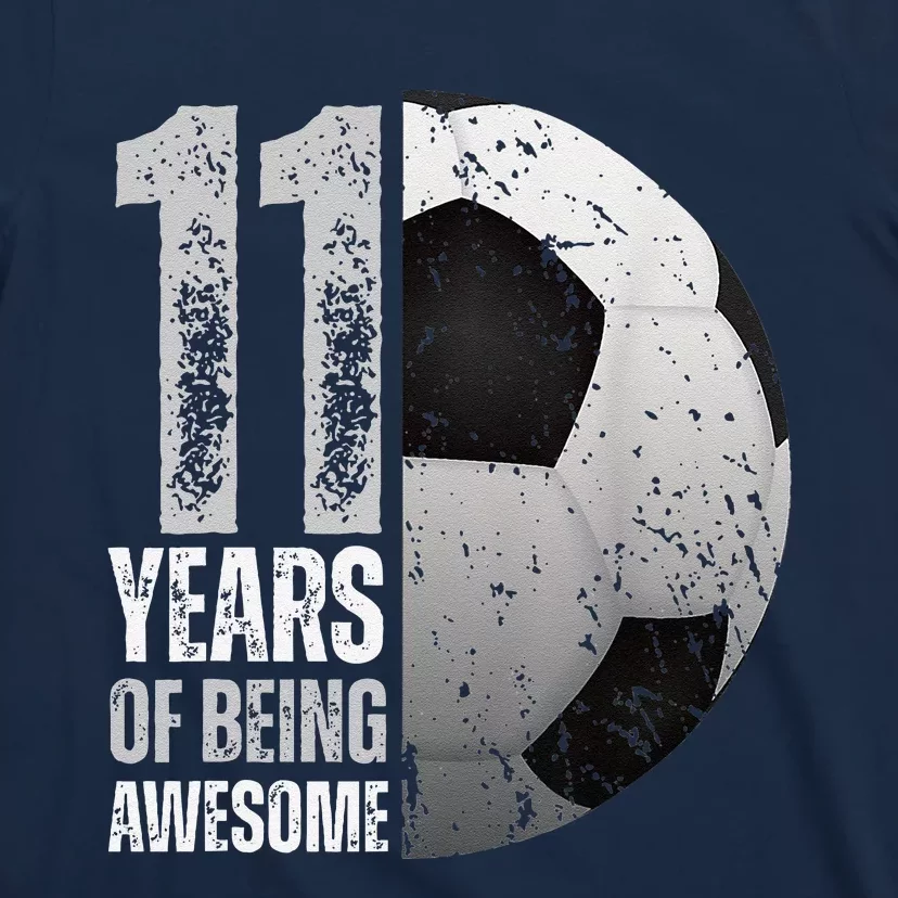 11 Year Old Soccer 11th Birthday Player Bday Party T-Shirt