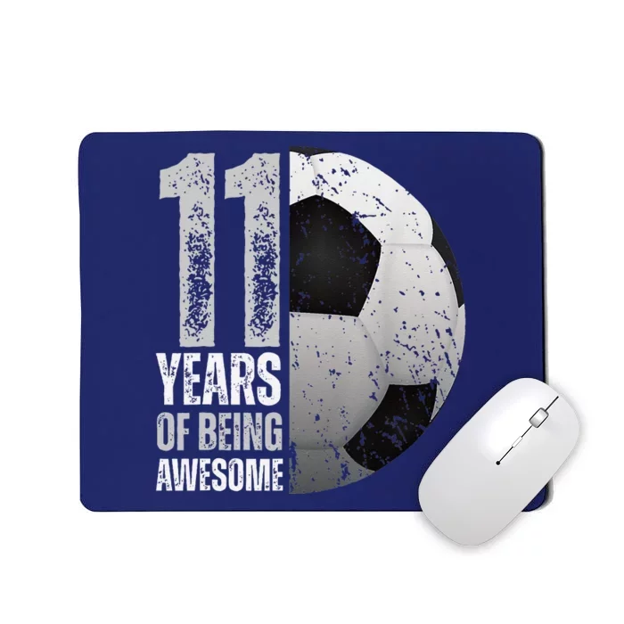 11 Year Old Soccer 11th Birthday Player Bday Party Mousepad