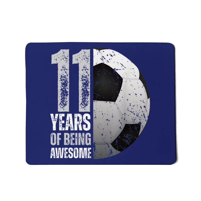 11 Year Old Soccer 11th Birthday Player Bday Party Mousepad