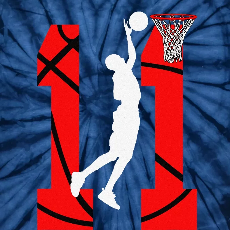 11 Years Old 11th Birthday Boy Basketball Lovers Tie-Dye T-Shirt