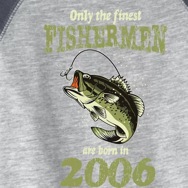 18 Year Old Fishing Fishermen Are Born In 2006 18th Birthday Toddler Fine Jersey T-Shirt