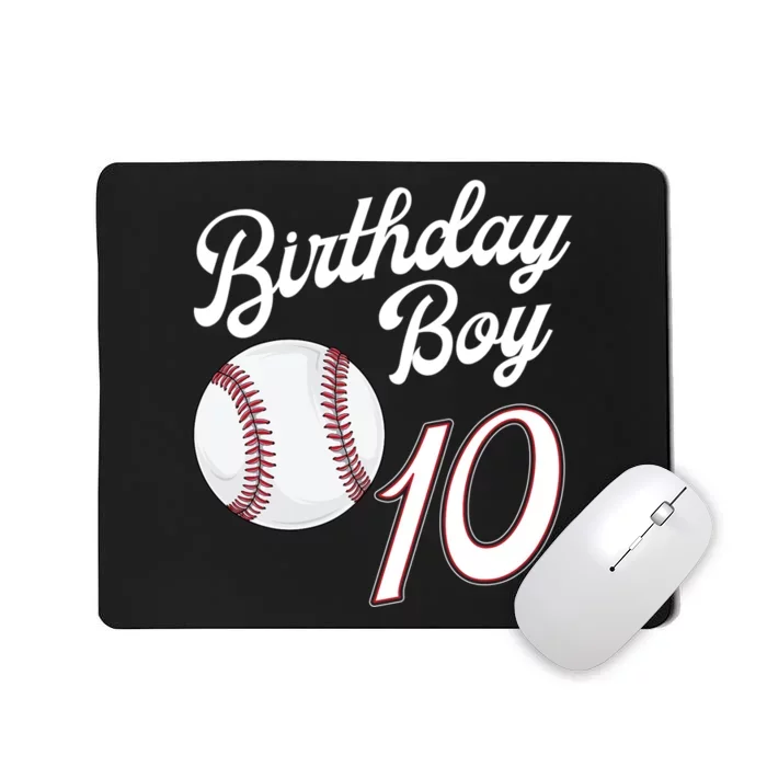 10 Years Old Baseball Themed 10th Birthday Party Sports Mousepad