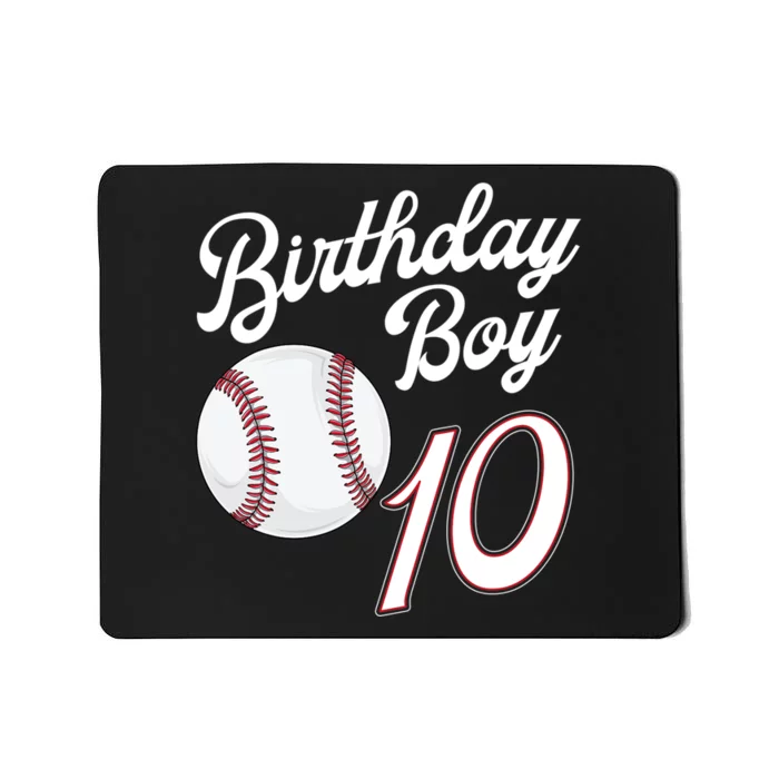 10 Years Old Baseball Themed 10th Birthday Party Sports Mousepad