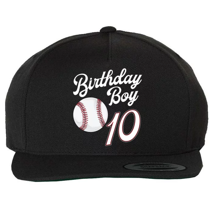 10 Years Old Baseball Themed 10th Birthday Party Sports Wool Snapback Cap